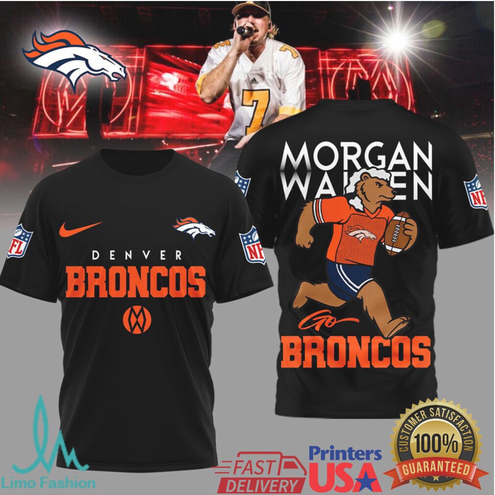 Denver Broncos Official NFL Morgan Wallen Fan 3D Shirt - Limotees LLC