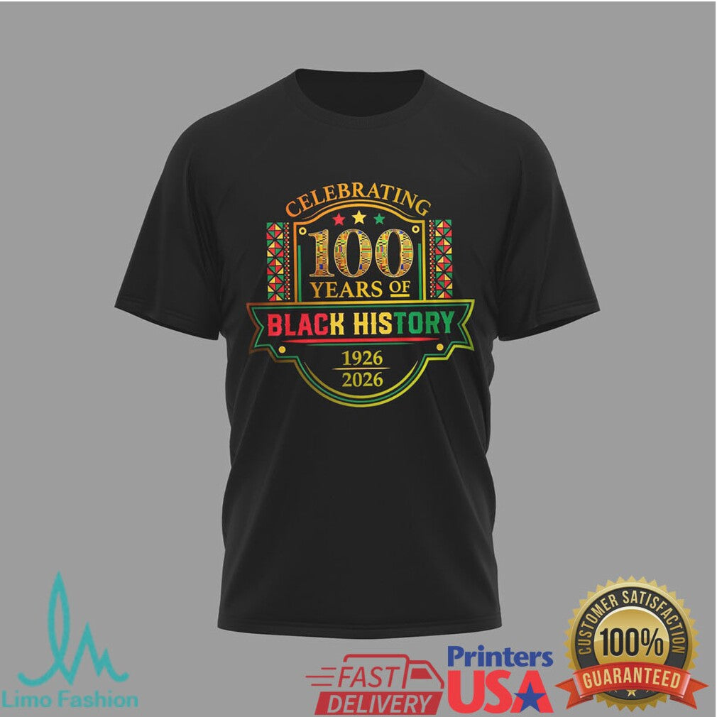 100 Years of Black History Our Legacy Leaders Tree Graphic T Shirt - Limotees LLC