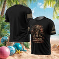 1776 2026 Semiquincentennial Military Skull & Boots Honor T Shirt - Limotees LLC