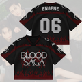 Scarlet Covenant Blood Saga Enhypen World Tour Mixed Mesh Jersey
