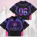Purple Star KATSEYE The Wild World Tour Mixed Mesh Jersey Merch Gift for Eyekons