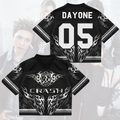 ALLDAY PROJECT Crash Album Heavy Metal Liquid Chrome Mixed Mesh Jersey Gift For Fans