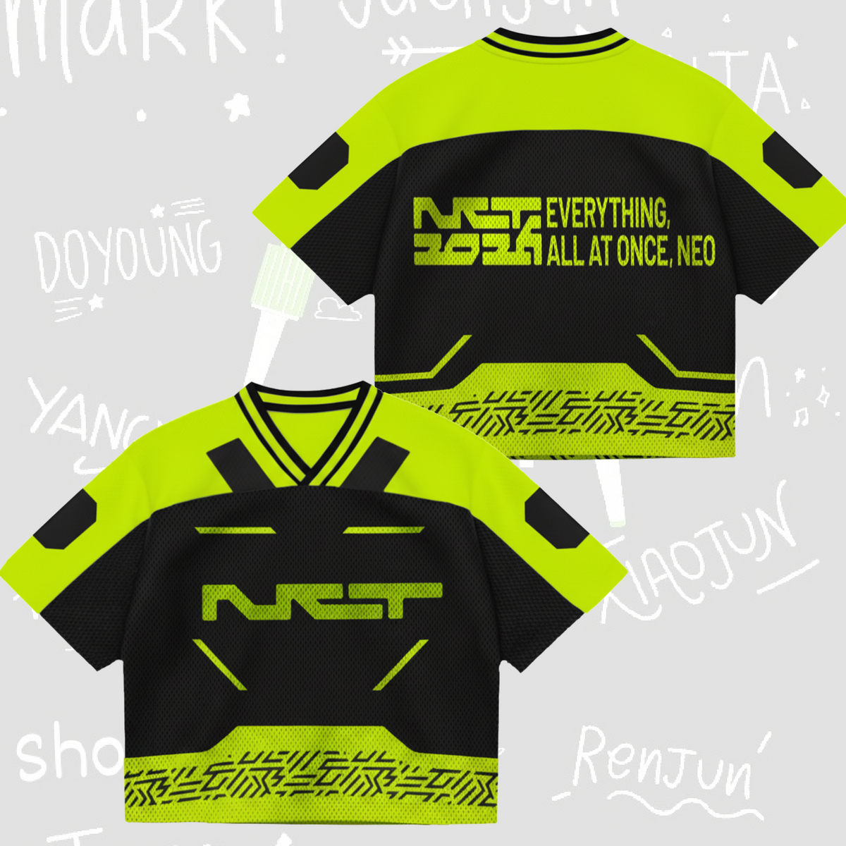 NCT 127 Everything All At Once Neo Mixed Mesh Jersey Gift For Fans