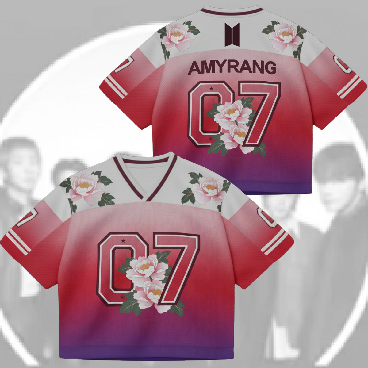Bangtan Petals BTS World Tour Mixed Mesh Jersey Gift For Lovers