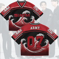 Dive into the ARIRANG Wave BTS Tour Swim Mixed Mesh Jersey