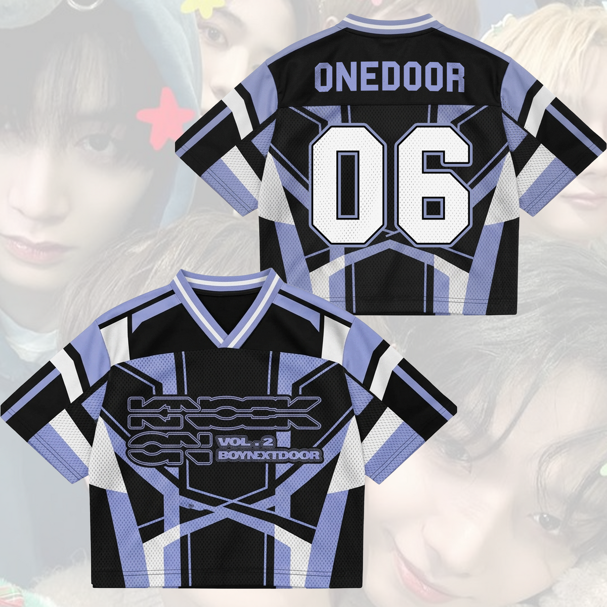 Midnight Boynextdoor Knock On World Tour Album Mix Mesh Jersey Fan Gift For Fans