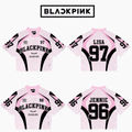 BlackPink Mixed Mesh Jersey Football Vesion In Pink