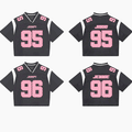 BLACKPINK Version 3 In Grey Pink Mixed Mesh Jersey Football