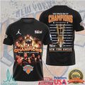 2025 Emirates NBA Cup Champions New York Knicks Full Roster Black T Shirt - Limotees LLC