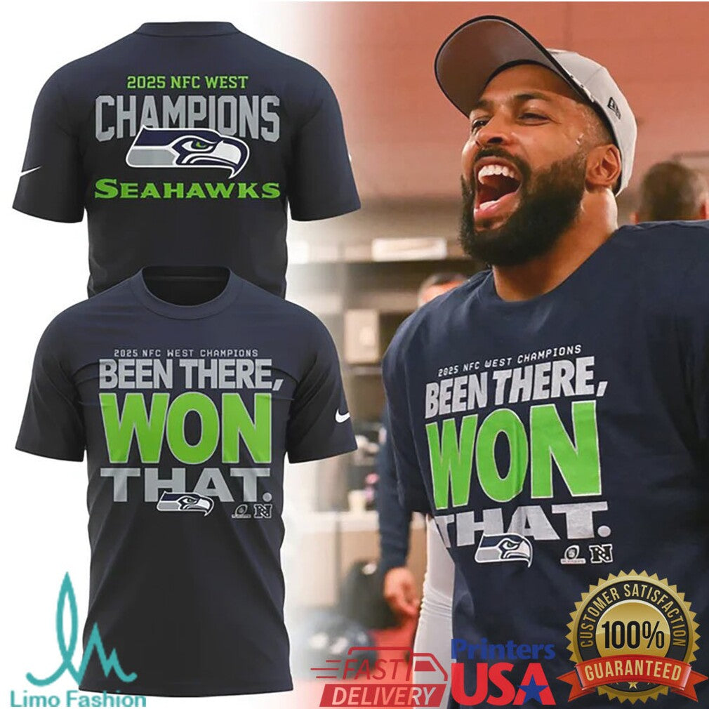 2025 NFC West Champions “Been There, Won That” Seattle Seahawks Locker Room Tee - Limotees LLC