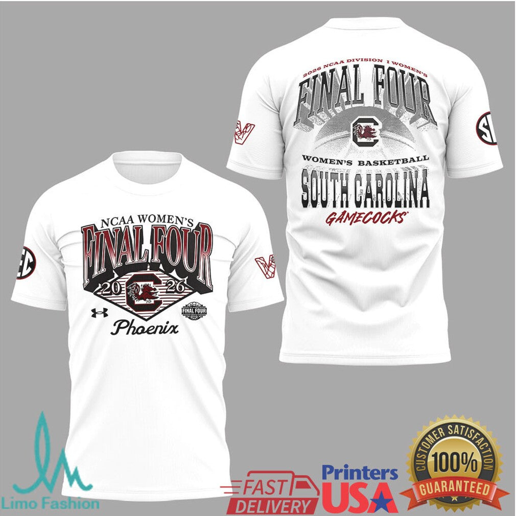 2026 NCAA Women's Final Four Phoenix South Carolina Gamecocks Basketball T Shirt - Limotees LLC