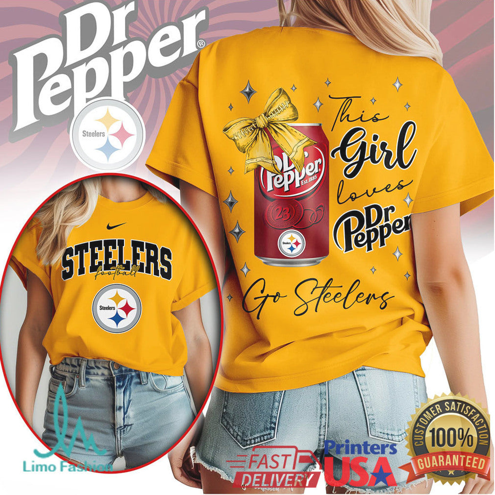 Pittsburgh Steelers Official NFL Dr Pepper Fan 3D Shirt - Limotees LLC
