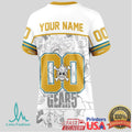 Jacksonville Jaguars Official NFL Luffy Gear 5 Special Edition Baseball Jersey Custom Name - Limotees LLC