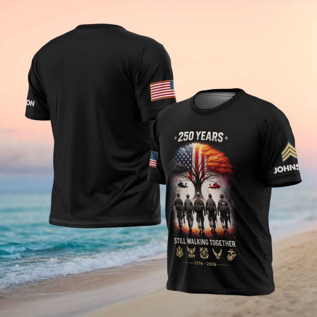 250 Years Still Walking Together Military Branches Unity Shirt - Limotees LLC