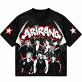 ARIRANG OT7 Graffiti Mesh Jersey, Black & Red Streetwear Fan Edition