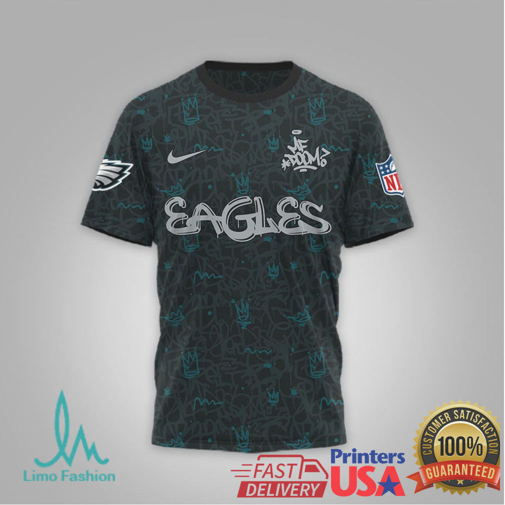 Philadelphia Eagles Official NFL x MF DOOM 3D Shirt - Limotees LLC