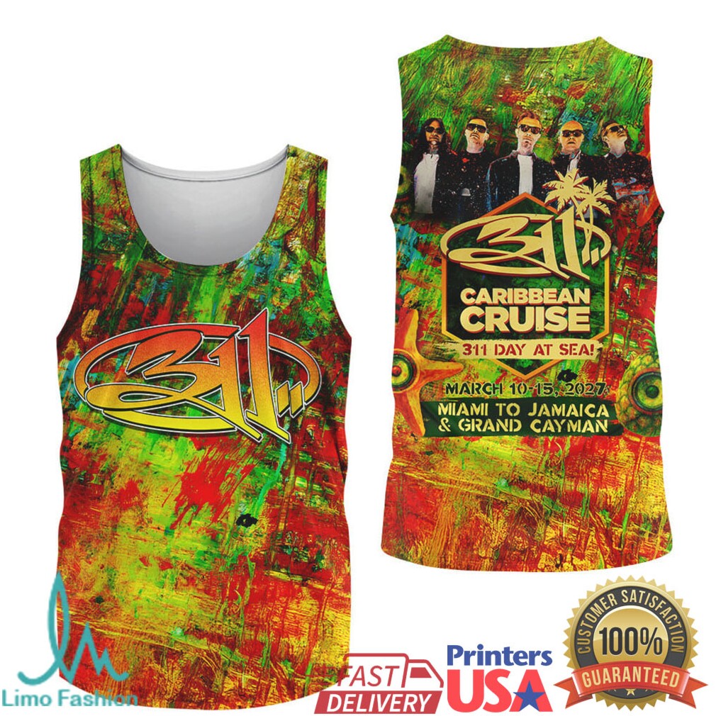 311 Caribbean Cruise 2027 311 Day At Sea Official Band Merchandise T Shirt - Limotees LLC