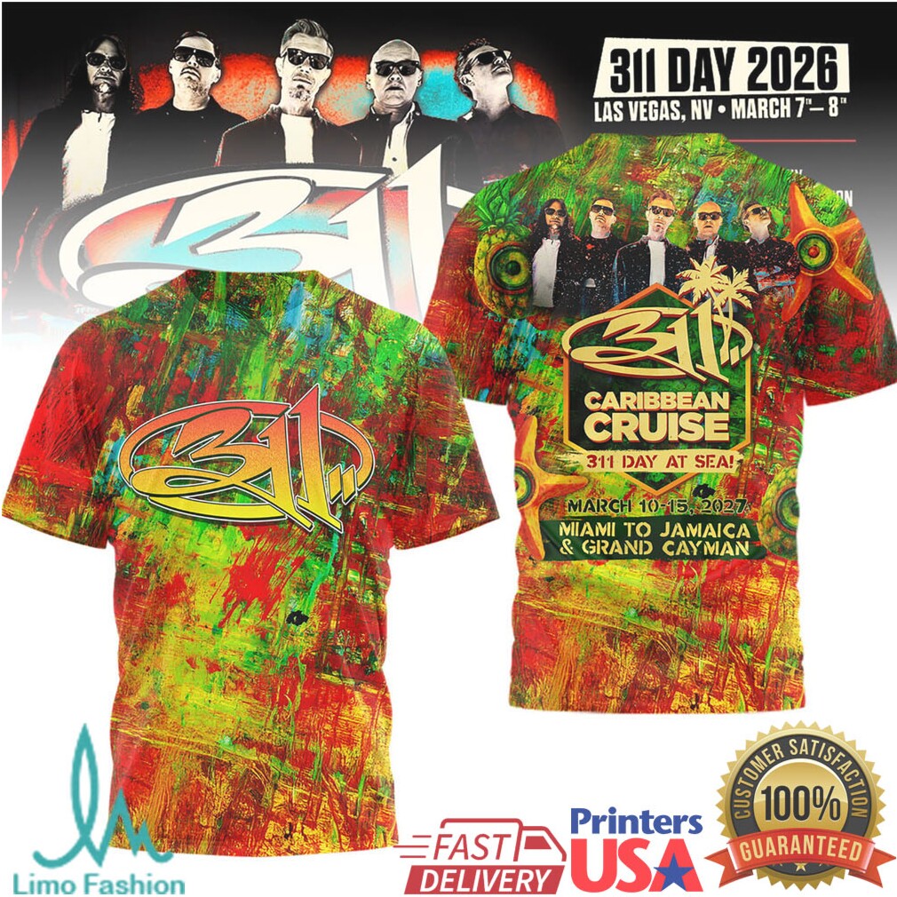311 Day 2026 Caribbean Cruise Miami to Jamaica Grand Cayman Event Merch