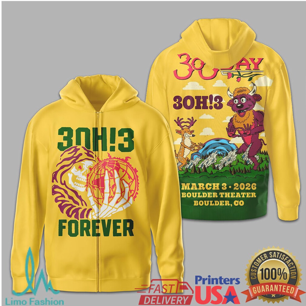 3Oh!3 Forever 303 Day 2026 Boulder Theater Event Shirt - Limotees LLC