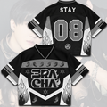 3racha Stray Kids Run It World Tour Tour Mixed Mesh Jersey Gift For Fans