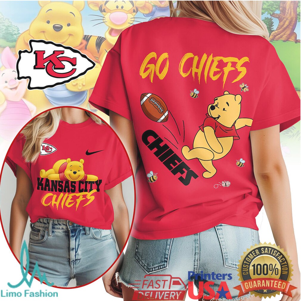 Kansas City Chiefs Official NFL Winnie The Pooh Go Shirt