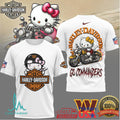 Washington Commanders Official NFL Hello Kitty Harley Davidson 3D Shirt