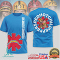 Los Angeles Chargers Official NFL Red Hot Chilli Peppers 3D Shirt - Limotees LLC