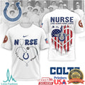 Indianapolis Colts Official NFL Army Nurse Corps 125th Anniversary 3D Shirt - Limotees LLC
