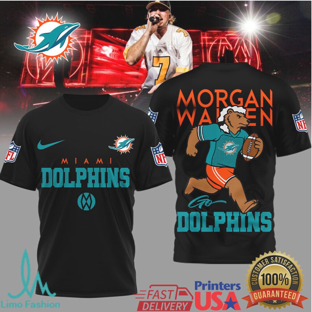 Miami Dolphins Official NFL Morgan Wallen Fan 3D Shirt - Limotees LLC