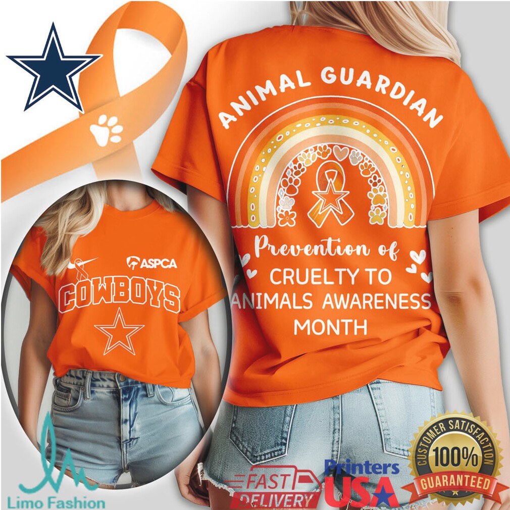 ASPCA Dallas Cowboys Animal Guardian Prevention of Cruelty Awareness T Shirt - Limotees LLC