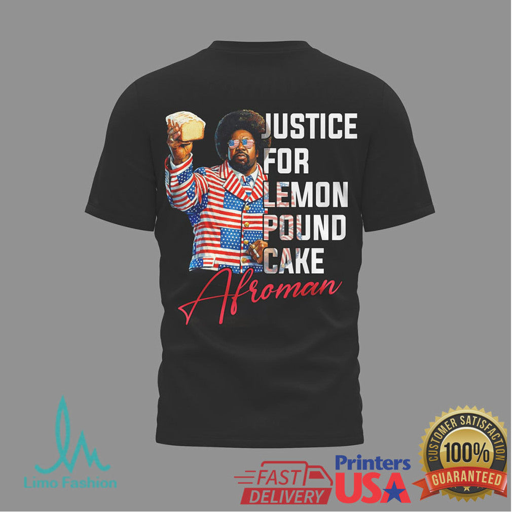 Afroman “Justice for Lemon Pound Cake” Patriotic Suit Music Graphic T Shirt - Limotees LLC