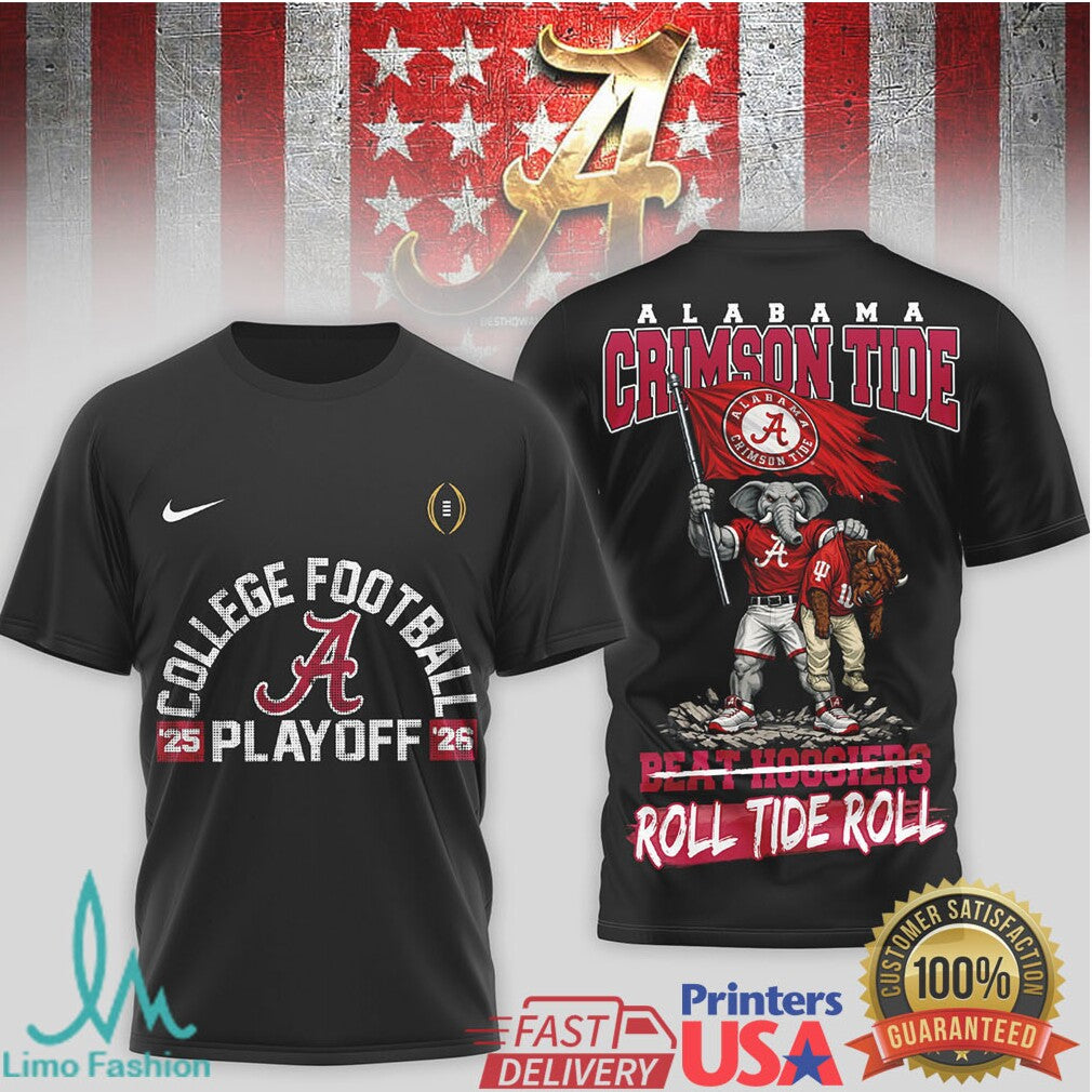 Alabama Crimson Tide '25 '26 College Football Playoff Beat Hoosiers T Shirt
