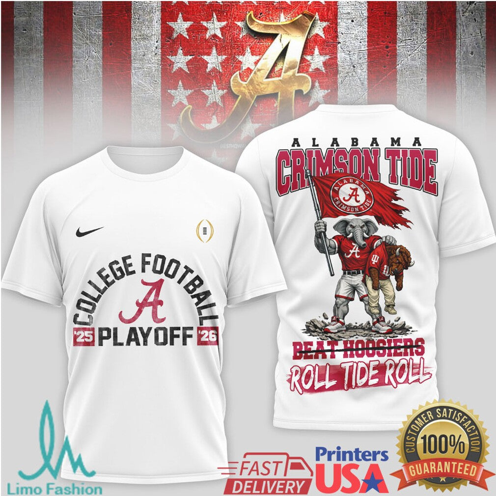 Alabama Crimson Tide '25 '26 College Football Playoff Beat Hoosiers T Shirt