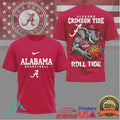 Alabama Crimson Tide Basketball Shirt Roll Tide Elephant Mascot Tee - Limotees LLC