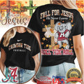 Alabama Crimson Tide Fall For Jesus He Never Leaves T Shirt - Limotees LLC