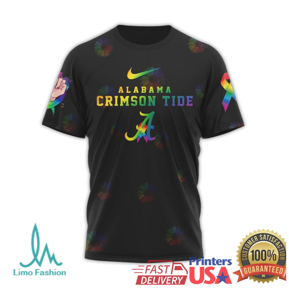 Alabama Crimson Tide Fight Cancer In All Colors Awareness T Shirt - Limotees LLC