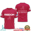 Alabama Crimson Tide Freedom University of Alabama Patriotic T Shirt - Limotees LLC