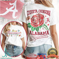 Alabama Crimson Tide Mamacita T Shirt Feliz Dia De La Madre Coqueta Chingona Rose T Shirt - Limotees LLC