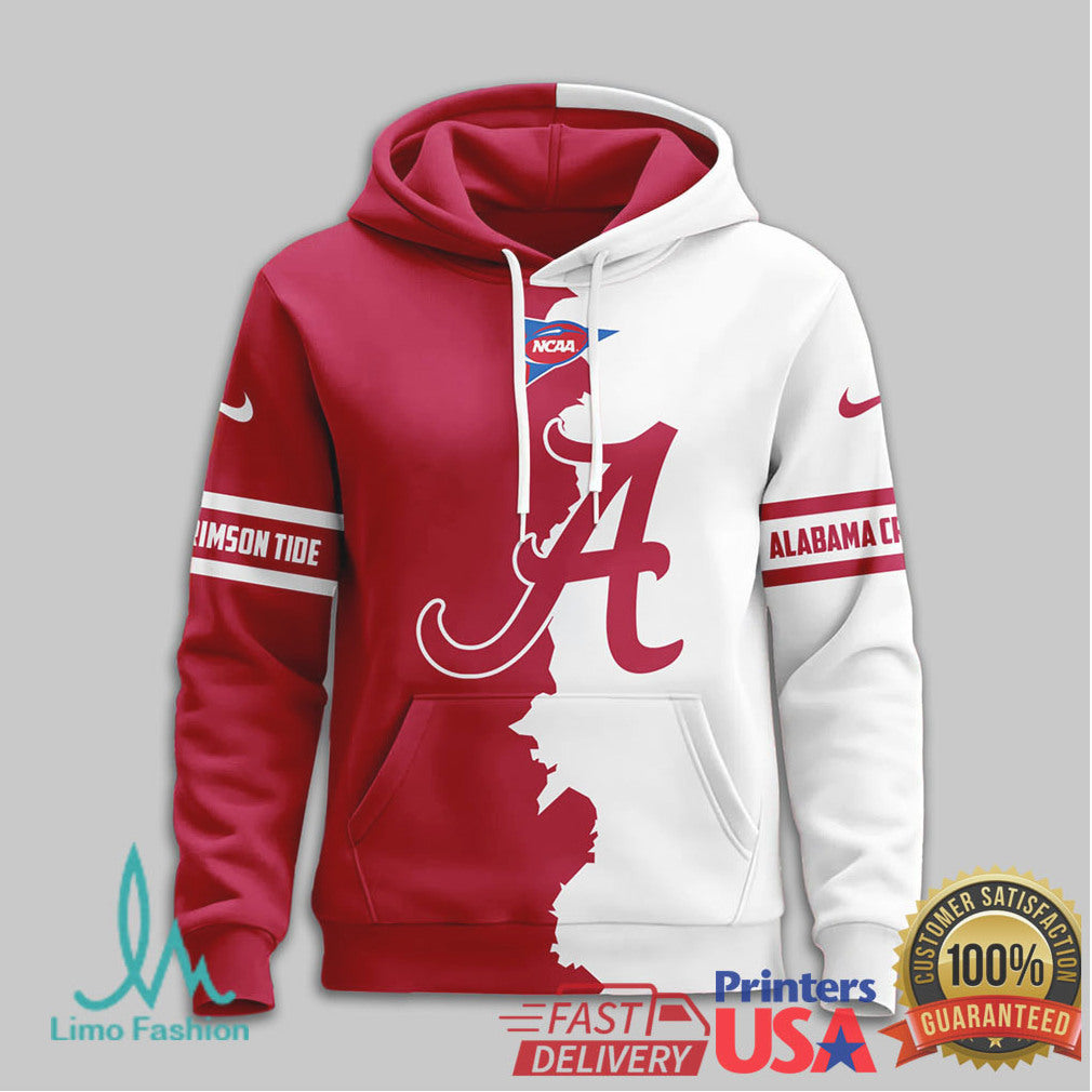 Alabama Crimson Tide Roll Tide Roll Personalized Elephant Split T Shirt - Limotees LLC