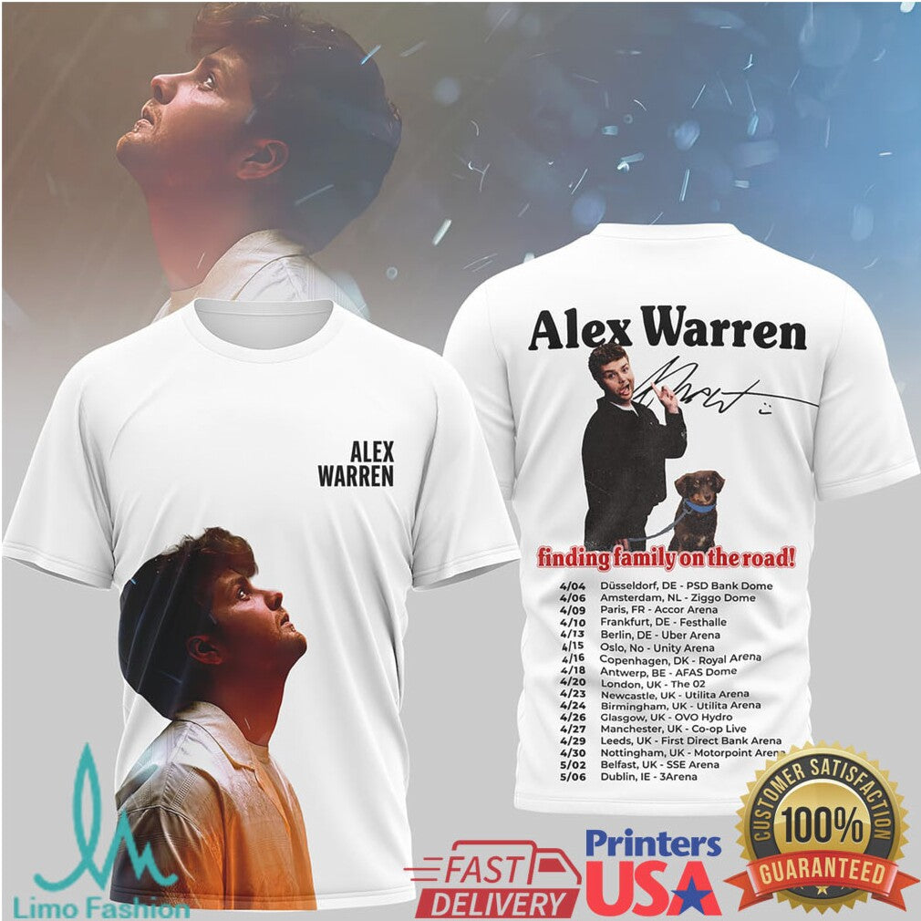 Alex Warren Finding Family On The Road Tour 2026 Shirt - Limotees LLC