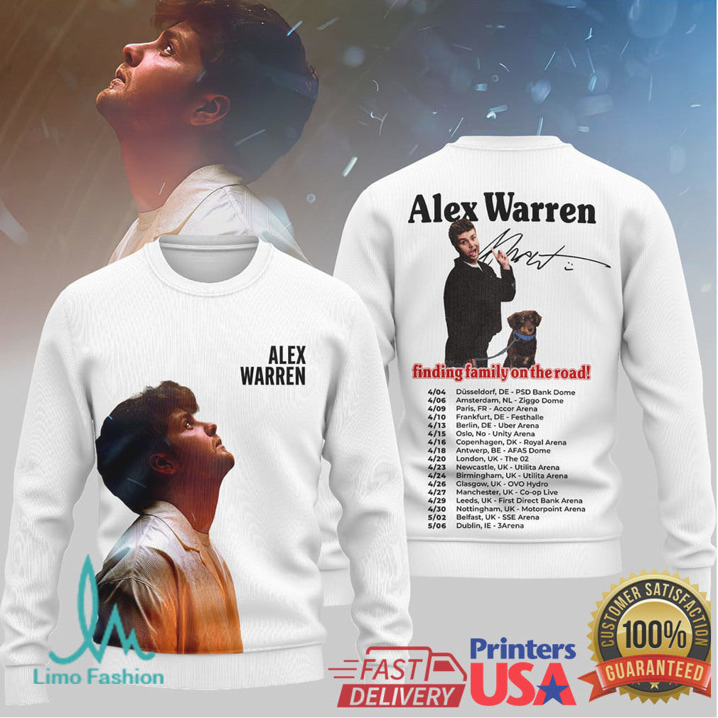 Alex Warren Finding Family On The Road Tour 2026 Shirt - Limotees LLC