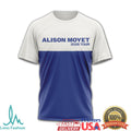 Alison Moyet 2026 World Tour Two Tone Blue & White T Shirt - Limotees LLC