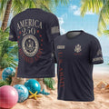 America 250 Retired US Army Est 1775 Patriotic Seal Custom T Shirt - Limotees LLC