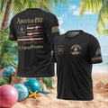 America 250 U.S. Army Retired Lifetime of Service Patriotic T Shirt - Limotees LLC