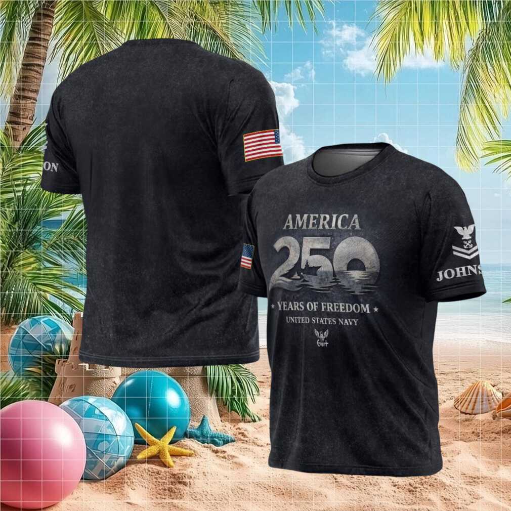 America 250 Years of Freedom US Navy Vintage Distressed T Shirt - Limotees LLC
