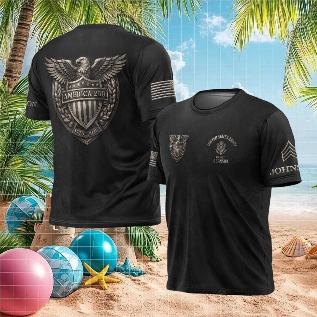 America 250th Anniversary 1776 2026 US Army Shield T Shirt - Limotees LLC
