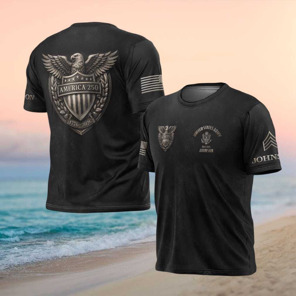 America 250th Anniversary 1776 2026 US Army Shield T Shirt - Limotees LLC