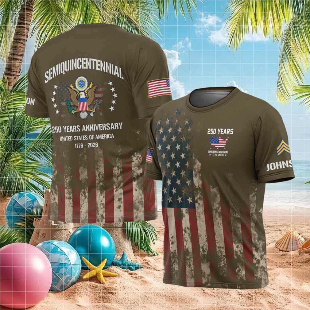 America 250th Anniversary Semiquincentennial 1776 2026 US Army T Shirt - Limotees LLC