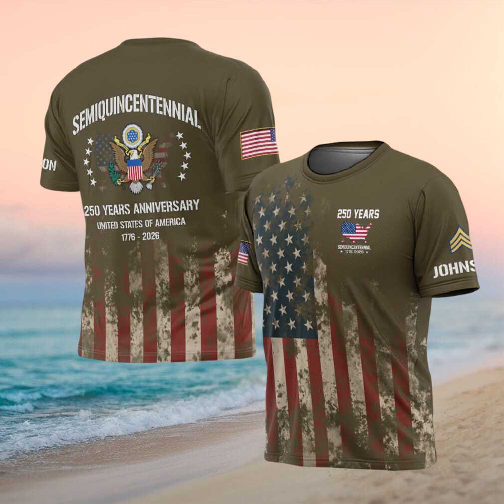 America 250th Anniversary Semiquincentennial 1776 2026 US Army T Shirt - Limotees LLC