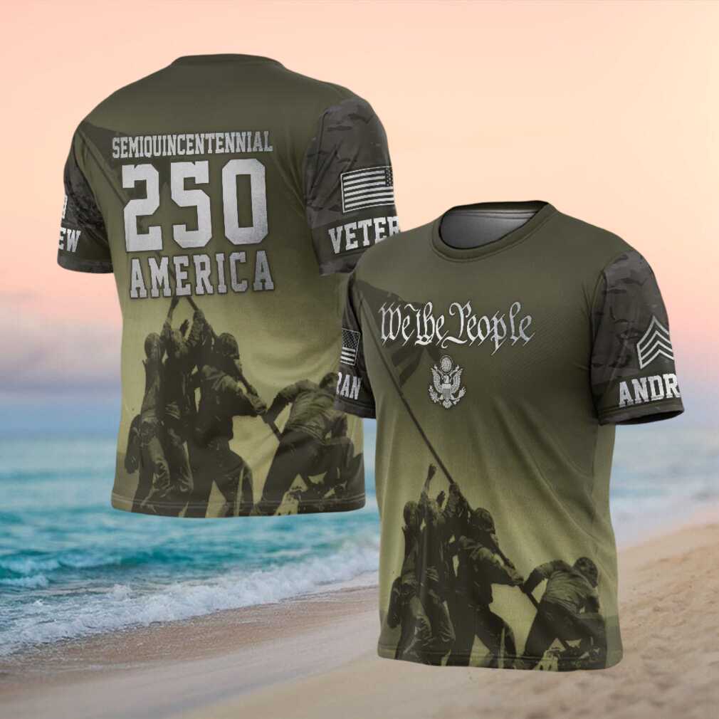 America 250th Anniversary Semiquincentennial Iwo Jima Veteran T Shirt - Limotees LLC